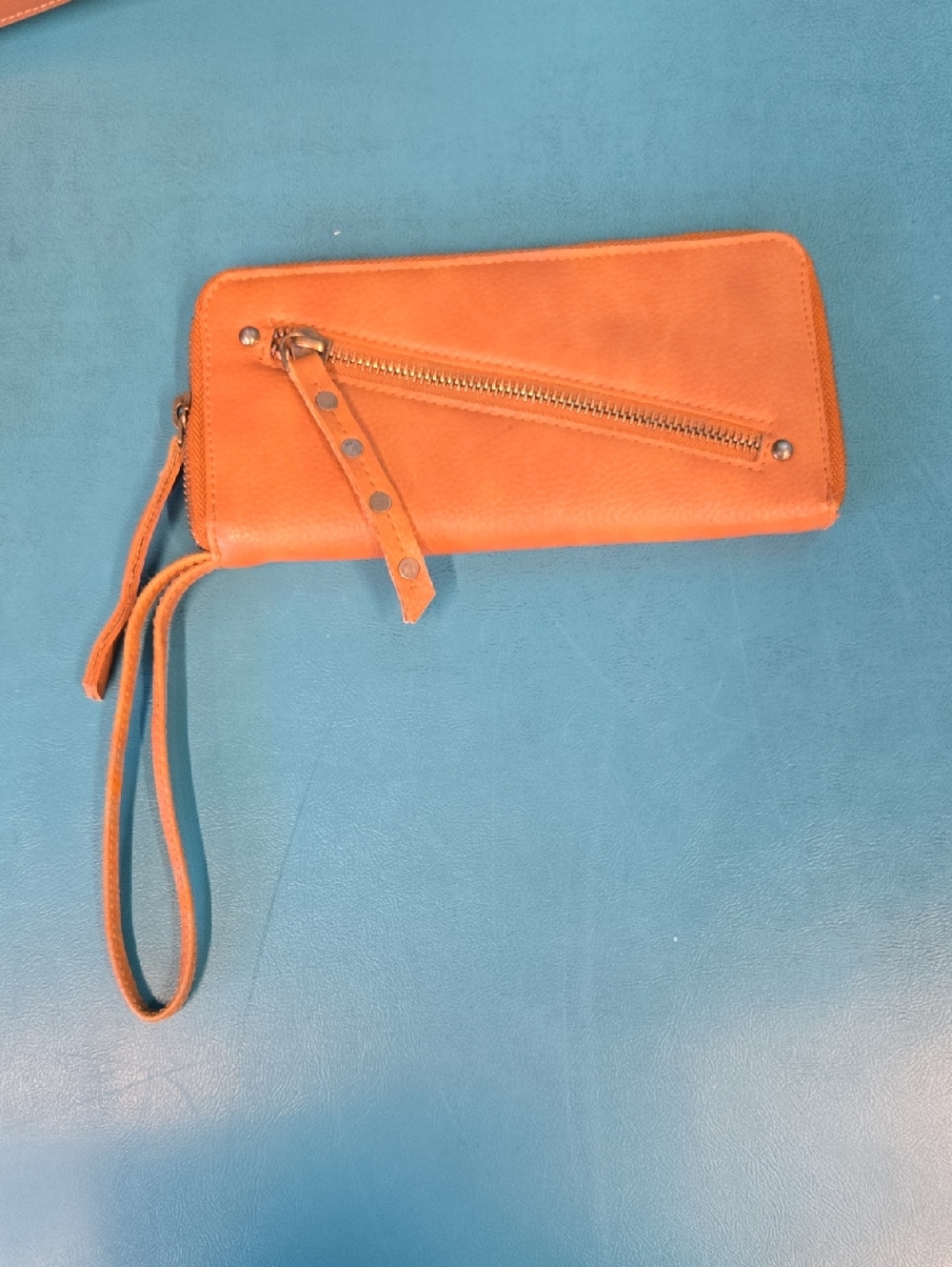 Free People Tan  Leather Wallet